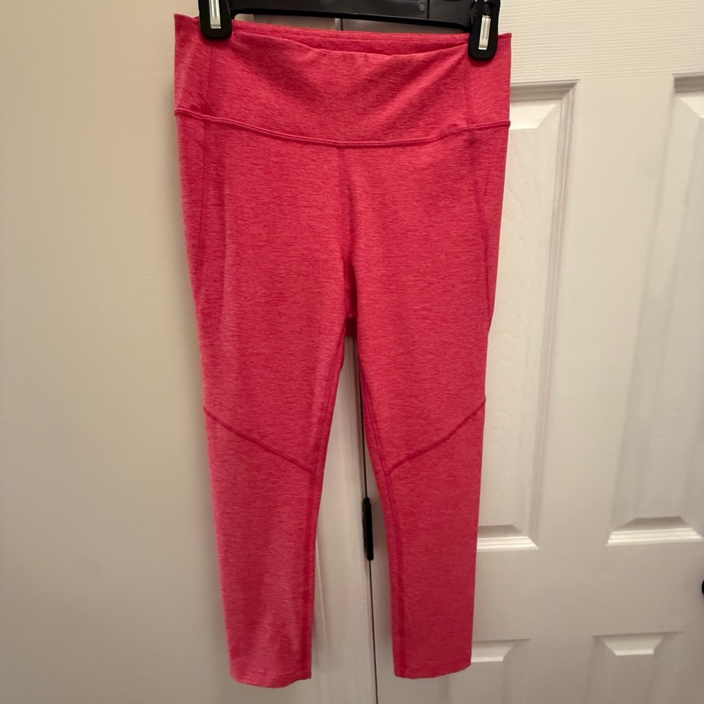 Outdoor Voices Red High-Waisted Leggings